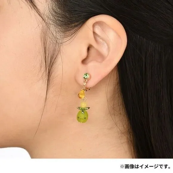 Pokemon center Smoliv pierced earrings - Picture 3 of 4